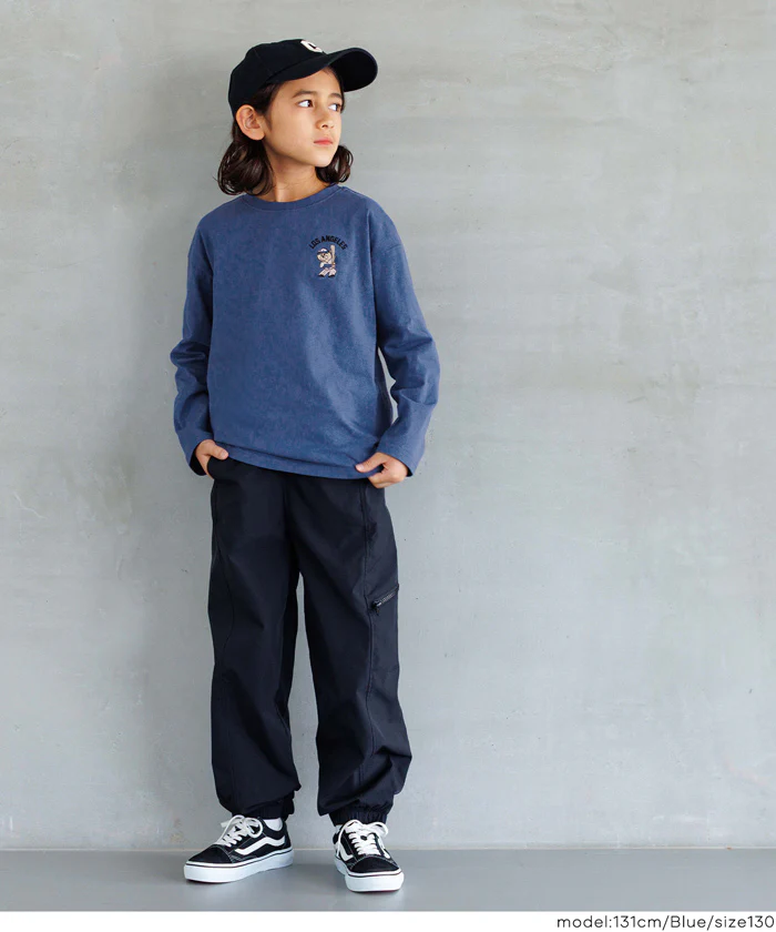 セール★990円→550円 ワンポイント刺繍長袖Tシャツ キッズ メール便不可 - Image 7