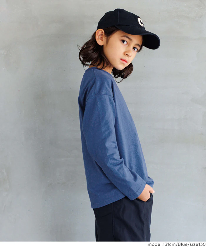 セール★990円→550円 ワンポイント刺繍長袖Tシャツ キッズ メール便不可 - Image 8