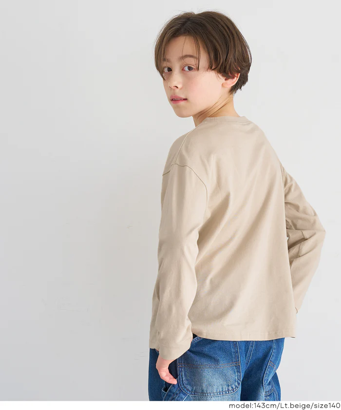 セール★890円→590円 ネームポケット長袖Tシャツ キッズ メール便不可 - Image 10