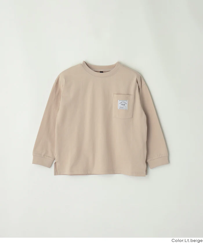 セール★890円→590円 ネームポケット長袖Tシャツ キッズ メール便不可 - Image 13