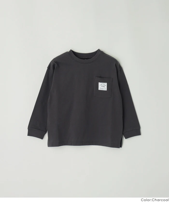 セール★890円→590円 ネームポケット長袖Tシャツ キッズ メール便不可 - Image 14