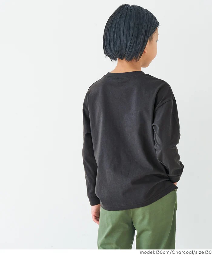 セール★890円→590円 ネームポケット長袖Tシャツ キッズ メール便不可 - Image 3