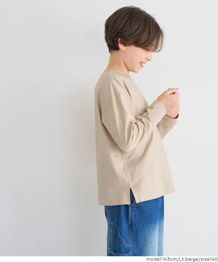 セール★890円→590円 ネームポケット長袖Tシャツ キッズ メール便不可 - Image 8