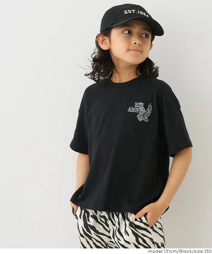 ワンポイント刺繍半袖Tシャツ キッズ メール便可 - Image 10
