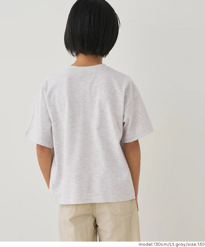 ワンポイント刺繍半袖Tシャツ キッズ メール便可 - Image 5