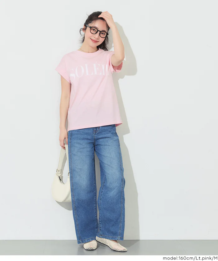 フレンチスリーブプリントTシャツ レディース メール便不可 - Image 12