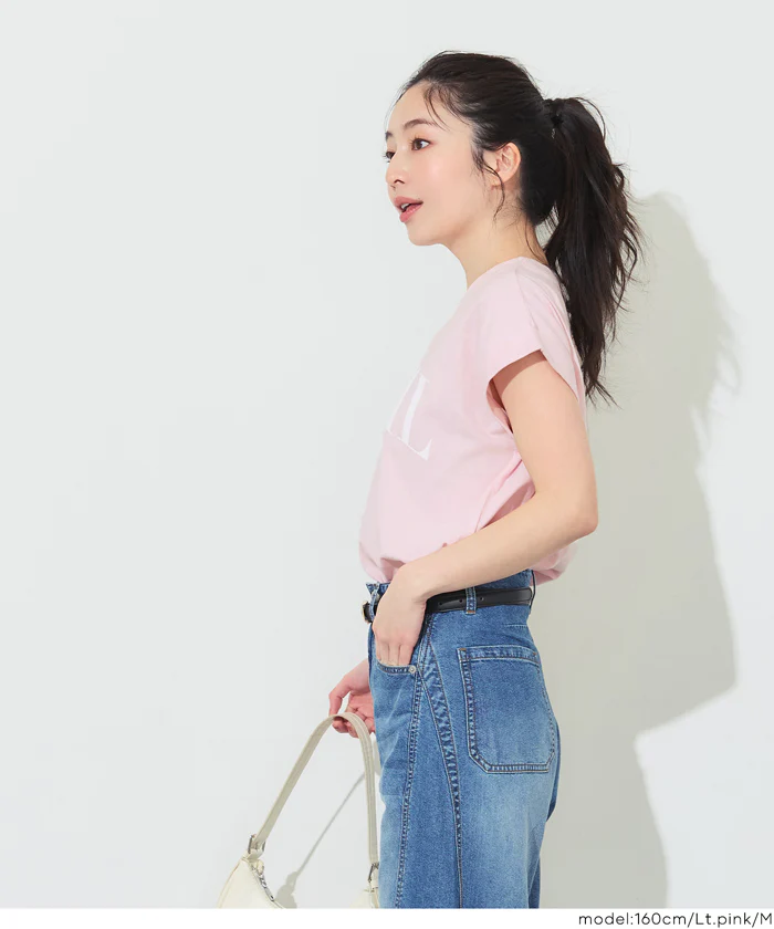 フレンチスリーブプリントTシャツ レディース メール便不可 - Image 13