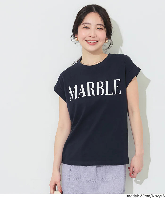 フレンチスリーブプリントTシャツ レディース メール便不可 - Image 16