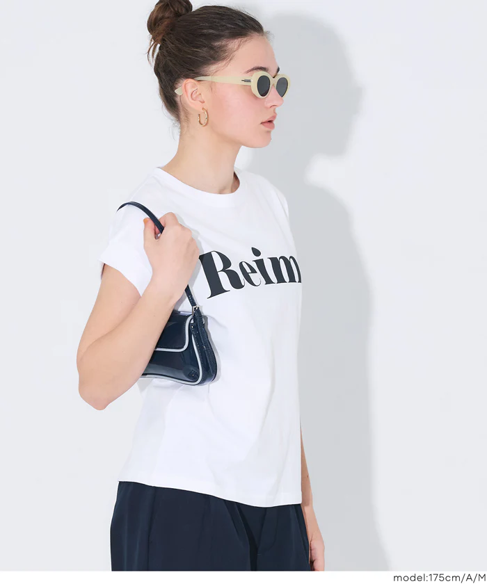 フレンチスリーブプリントTシャツ レディース メール便不可 - Image 3