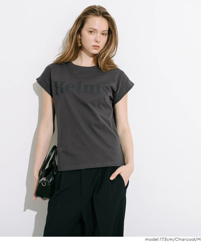 フレンチスリーブプリントTシャツ レディース メール便不可 - Image 7