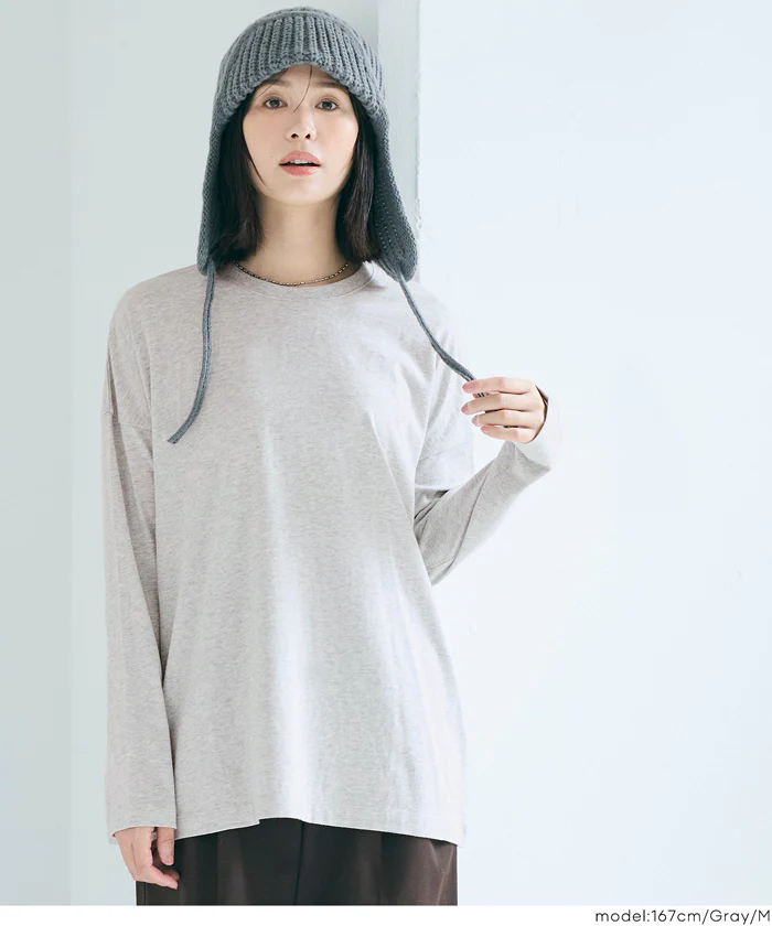 コットンロングTシャツ レディース メール便不可 - Image 6