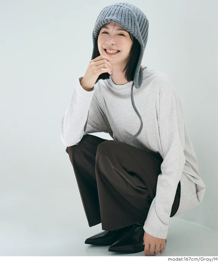 コットンロングTシャツ レディース メール便不可 - Image 7