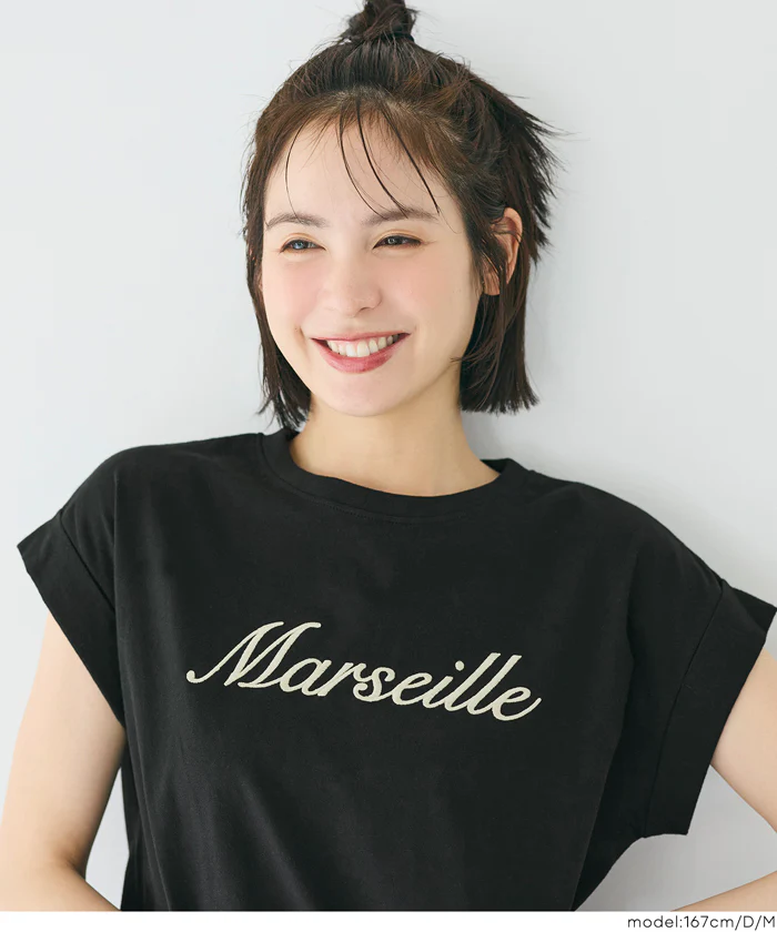 フレンチスリーブ刺繍Tシャツ レディース メール便可 mrb - Image 13