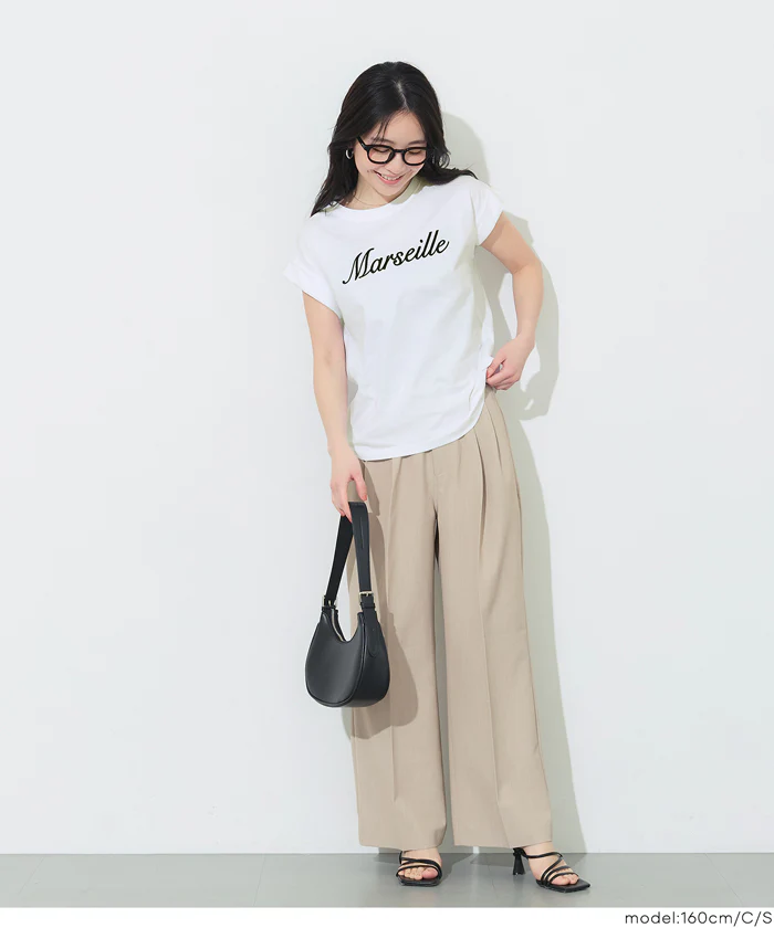 フレンチスリーブ刺繍Tシャツ レディース メール便可 mrb - Image 7