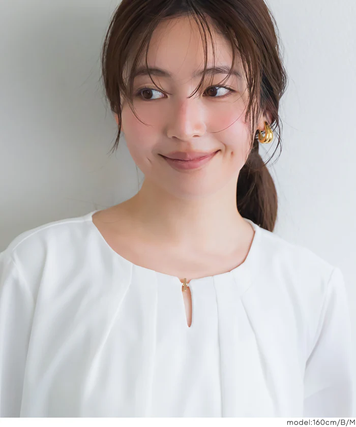 ノーカラーブラウス レディース メール便不可 - Image 13