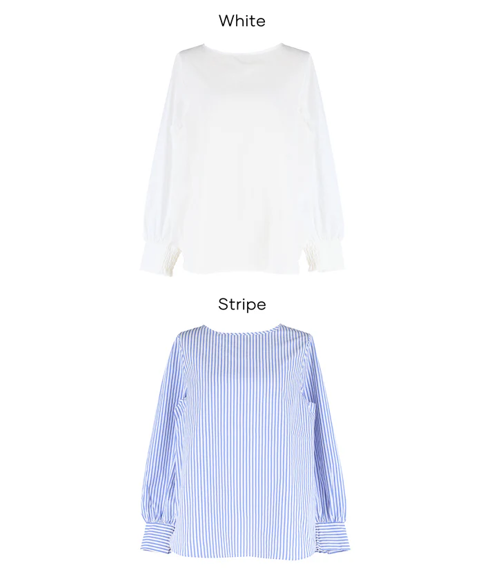 バックジップノーカラーブラウス レディース メール便不可 - Image 16