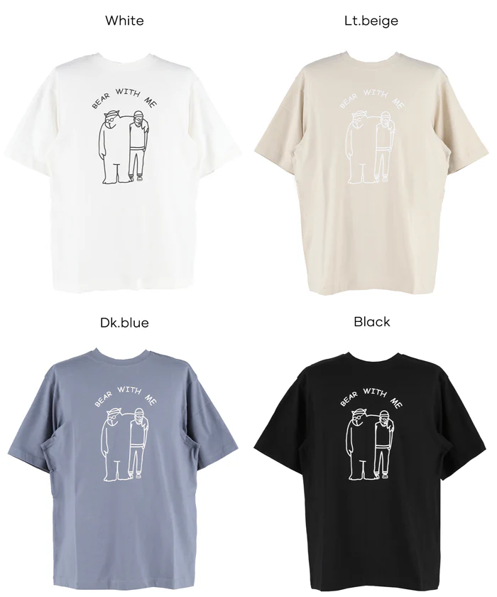 ベアプリントTシャツ メンズ レディース メール便不可 - Image 19