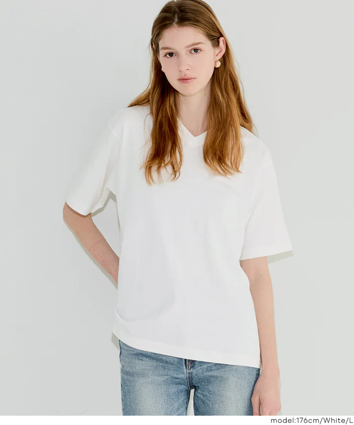 ベーシックVネック半袖Tシャツ メンズ レディース メール便不可 - Image 12