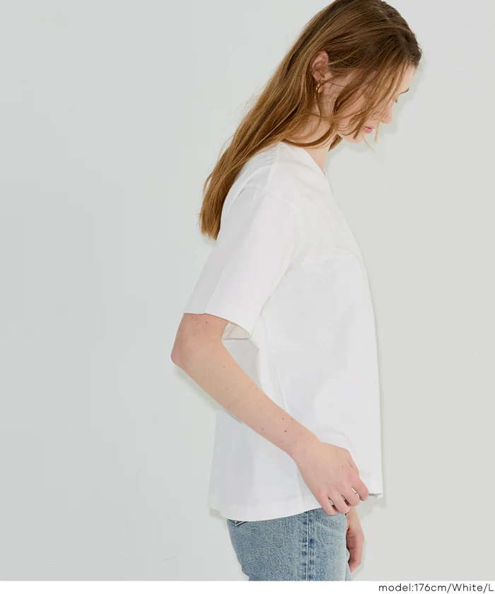 ベーシックVネック半袖Tシャツ メンズ レディース メール便不可 - Image 9