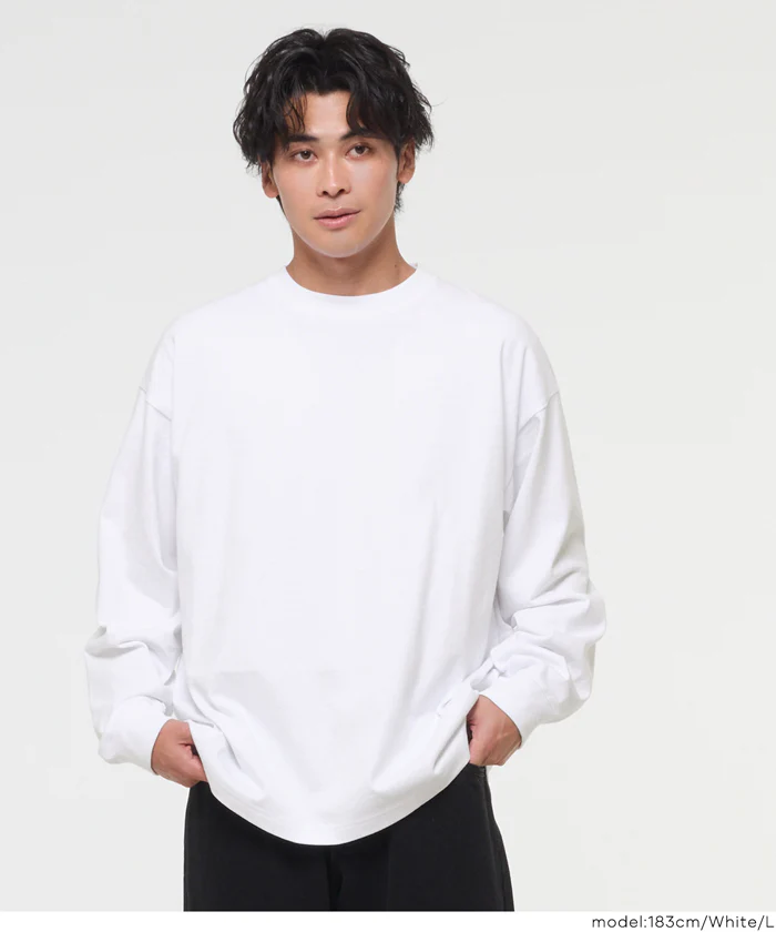 セール★1990円→990円 ベーシックヘビーウェイト長袖Tシャツ メンズ メール便不可 - Image 10
