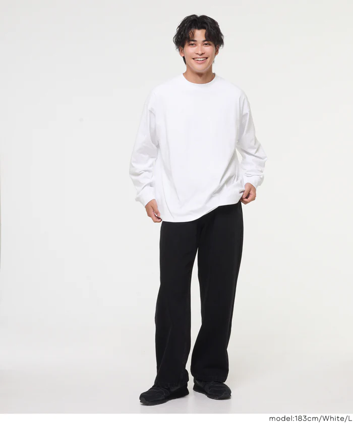 セール★1990円→990円 ベーシックヘビーウェイト長袖Tシャツ メンズ メール便不可 - Image 7