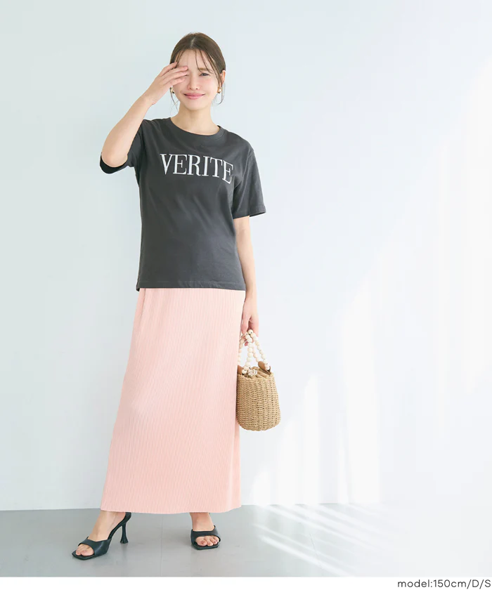 クルーネックロゴTシャツ レディース メール便不可 - Image 10