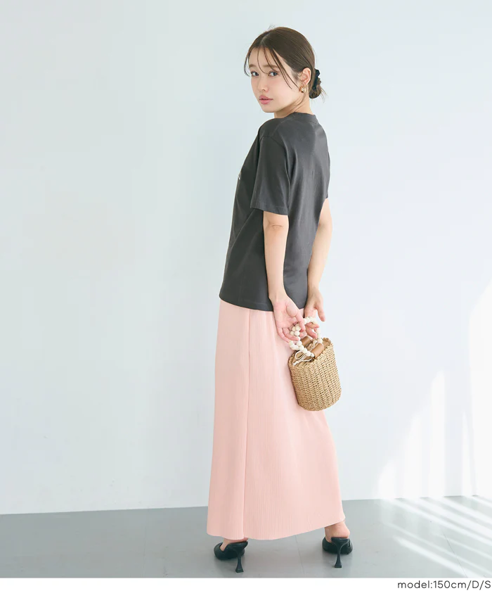 クルーネックロゴTシャツ レディース メール便不可 - Image 11