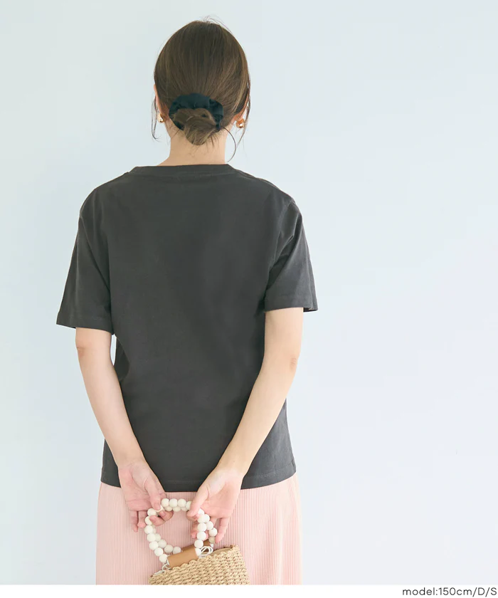 クルーネックロゴTシャツ レディース メール便不可 - Image 12