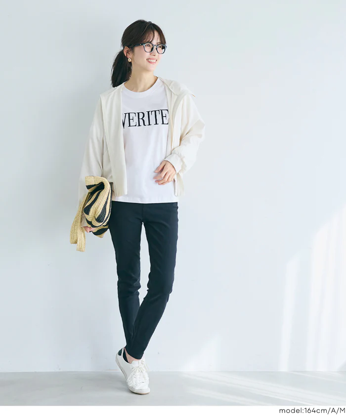クルーネックロゴTシャツ レディース メール便不可 - Image 17