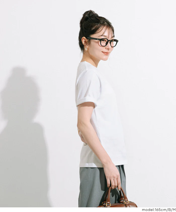 クルーネックロゴTシャツ レディース メール便不可 - Image 5
