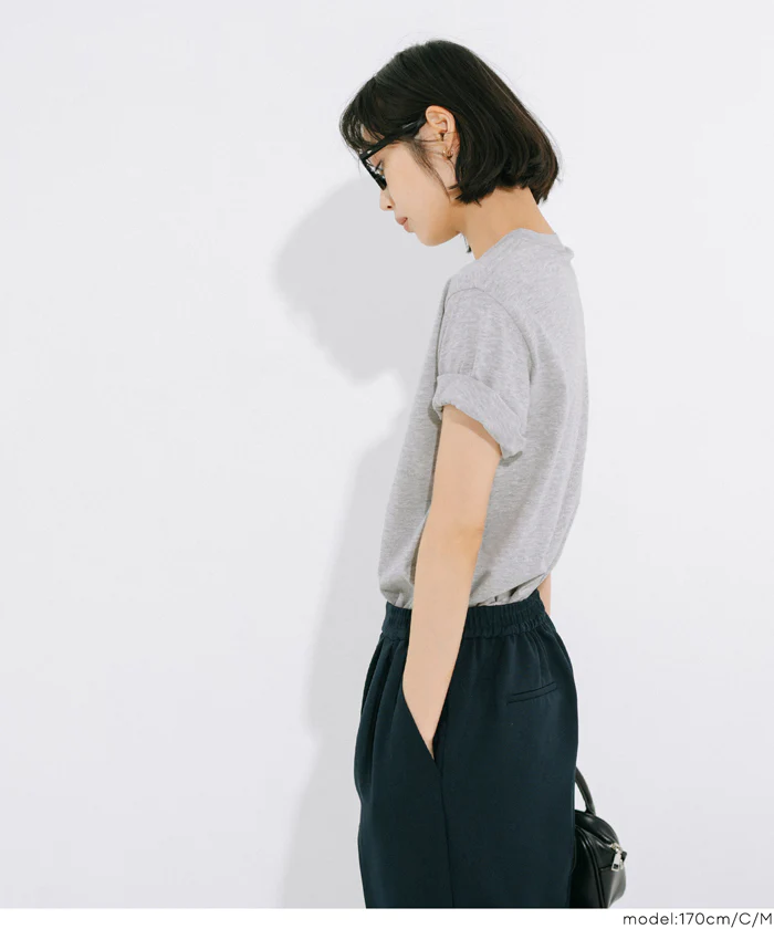 クルーネックロゴTシャツ レディース メール便不可 - Image 7