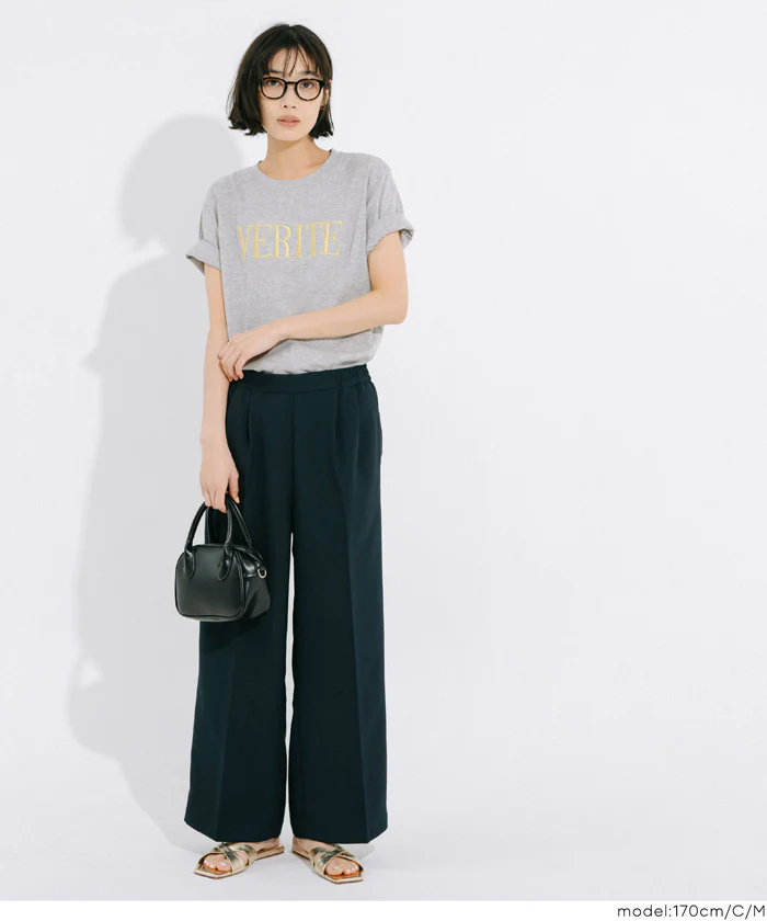 クルーネックロゴTシャツ レディース メール便不可 - Image 8