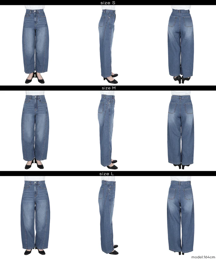 サマーデニムバギーカーブパンツ レディース メール便不可 - Image 16