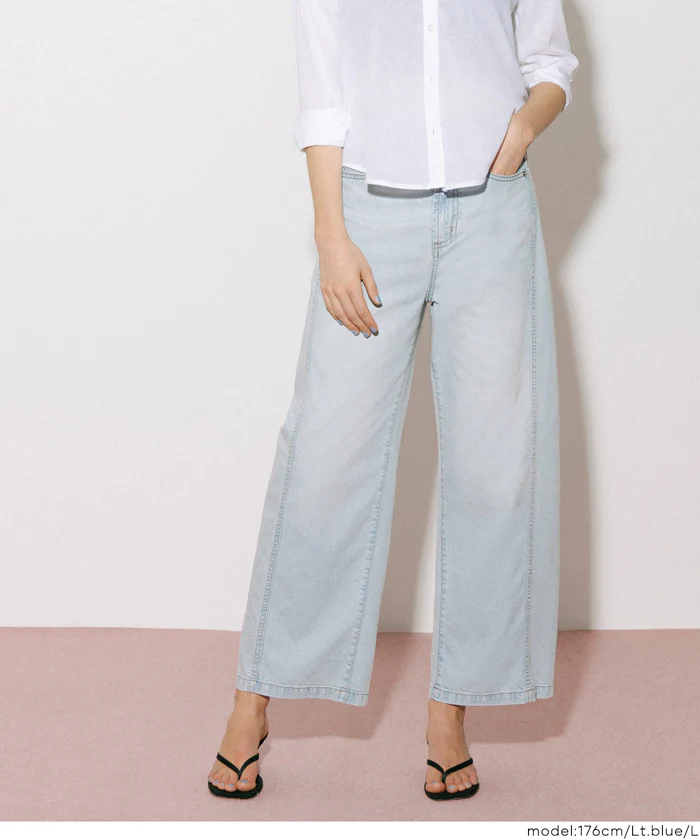 サマーデニムバギーカーブパンツ レディース メール便不可 - Image 7