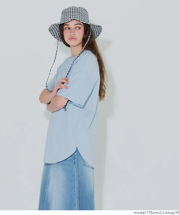 GW限定セール★ テールカットカレッジビッグTシャツ レディース メール便不可 - Image 18