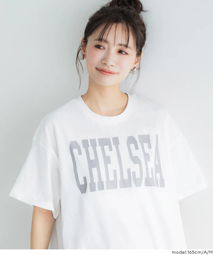 GW限定セール★ テールカットカレッジビッグTシャツ レディース メール便不可 - Image 4