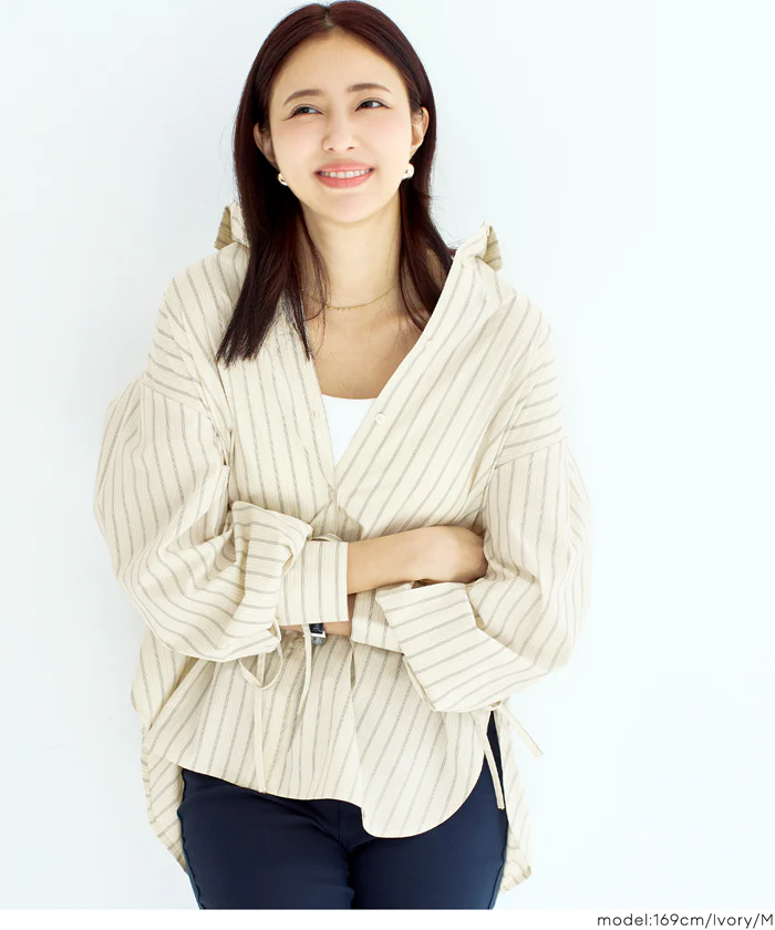 袖シャーリングシャツ レディース メール便不可 - Image 12