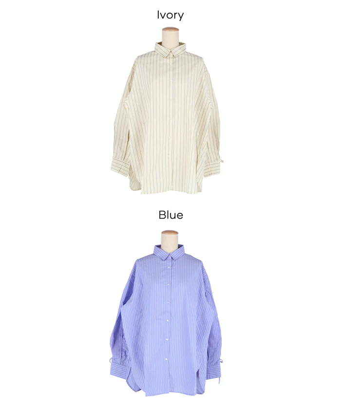袖シャーリングシャツ レディース メール便不可 - Image 17