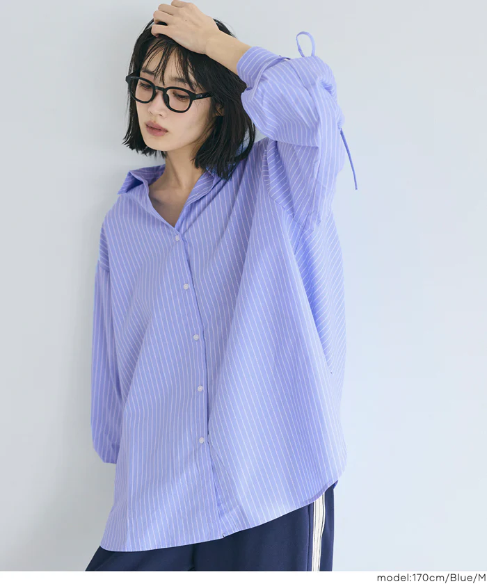 袖シャーリングシャツ レディース メール便不可 - Image 7