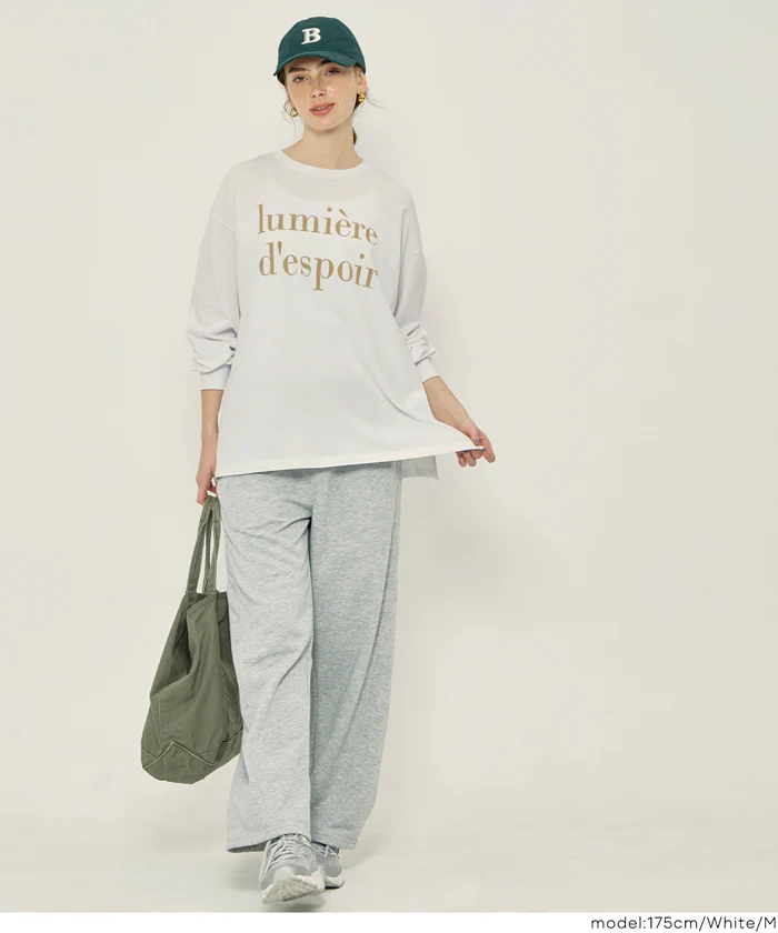コットンビッグシルエットロゴTシャツ レディース メール便不可 - Image 10