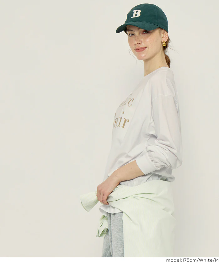 コットンビッグシルエットロゴTシャツ レディース メール便不可 - Image 11