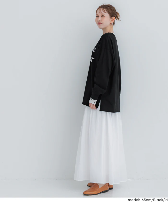 コットンビッグシルエットロゴTシャツ レディース メール便不可 - Image 15