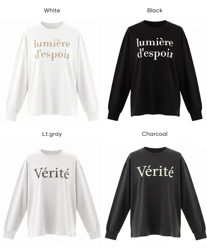 コットンビッグシルエットロゴTシャツ レディース メール便不可 - Image 20