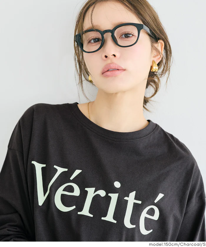 コットンビッグシルエットロゴTシャツ レディース メール便不可 - Image 9