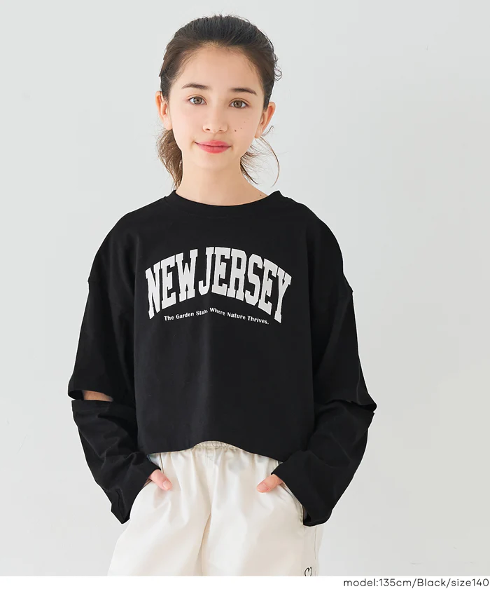 袖スリット長袖Tシャツ キッズ メール便不可 - Image 13