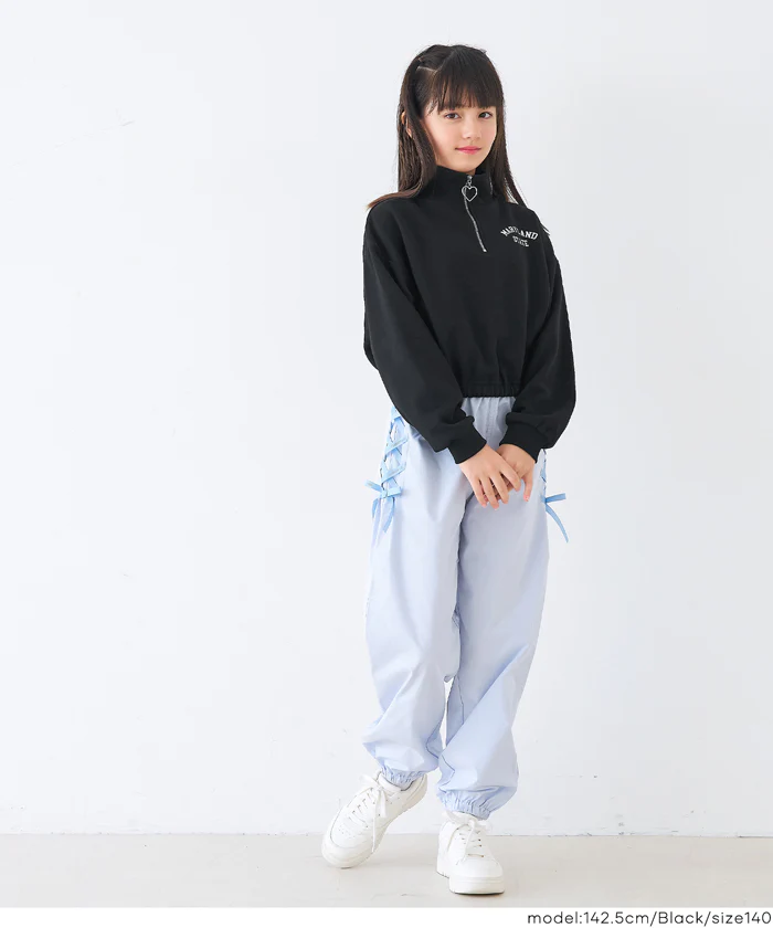 ハーフジップスウェットトップス キッズ メール便不可 - Image 2