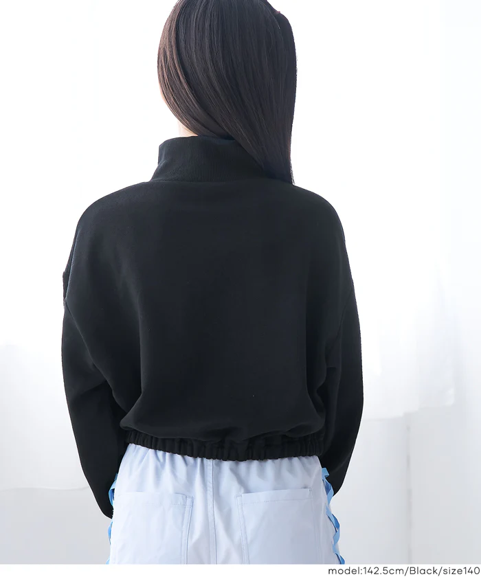ハーフジップスウェットトップス キッズ メール便不可 - Image 3