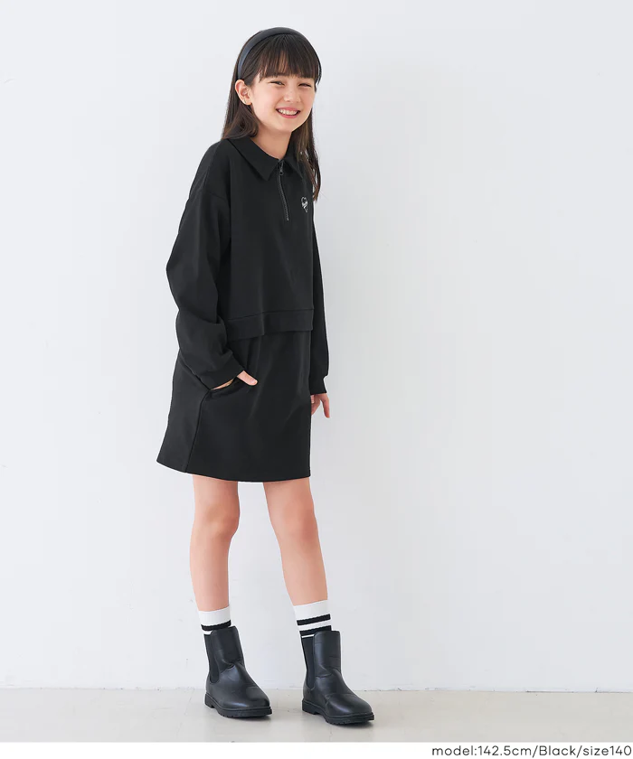 セール★2290円→990円 ドッキングスウェットワンピース キッズ メール便不可 - Image 9