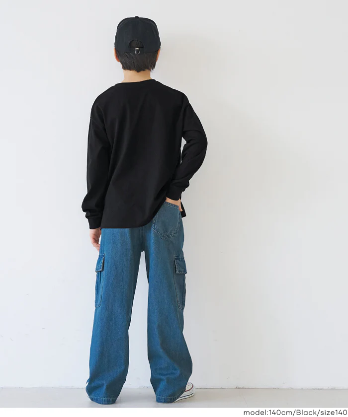 セール★890円→590円親子お揃いコットンビッグシルエットロゴTシャツ キッズ メール便不可 - Image 15