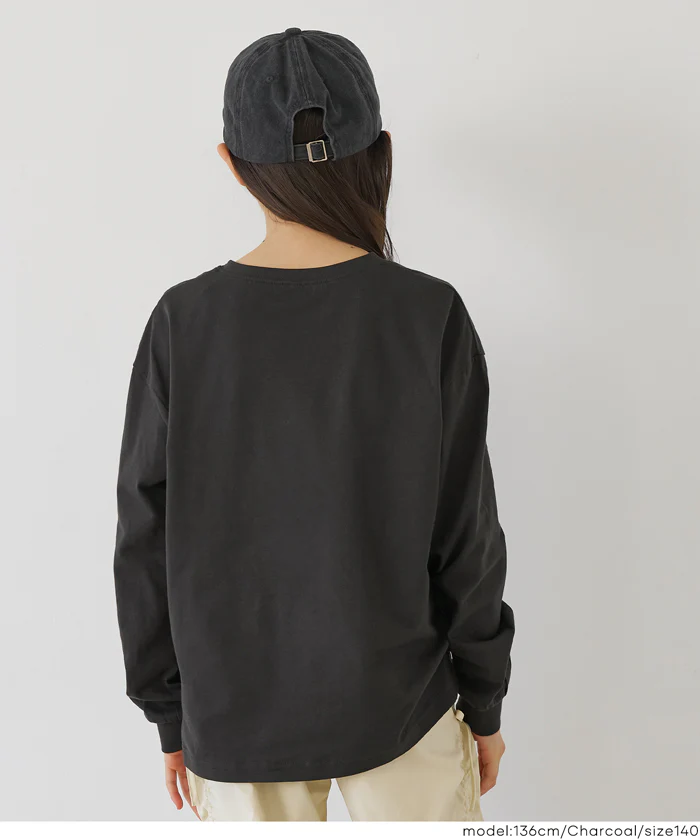 セール★890円→590円親子お揃いコットンビッグシルエットロゴTシャツ キッズ メール便不可 - Image 7